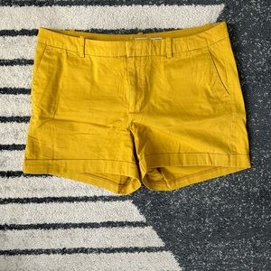 Women’s yellow shorts
